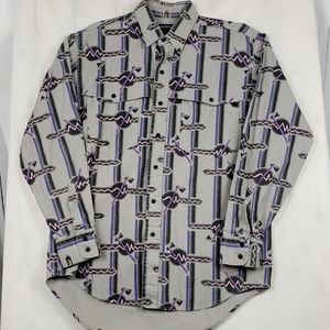 Frontier Series Vintage Western Button Down Shirt
